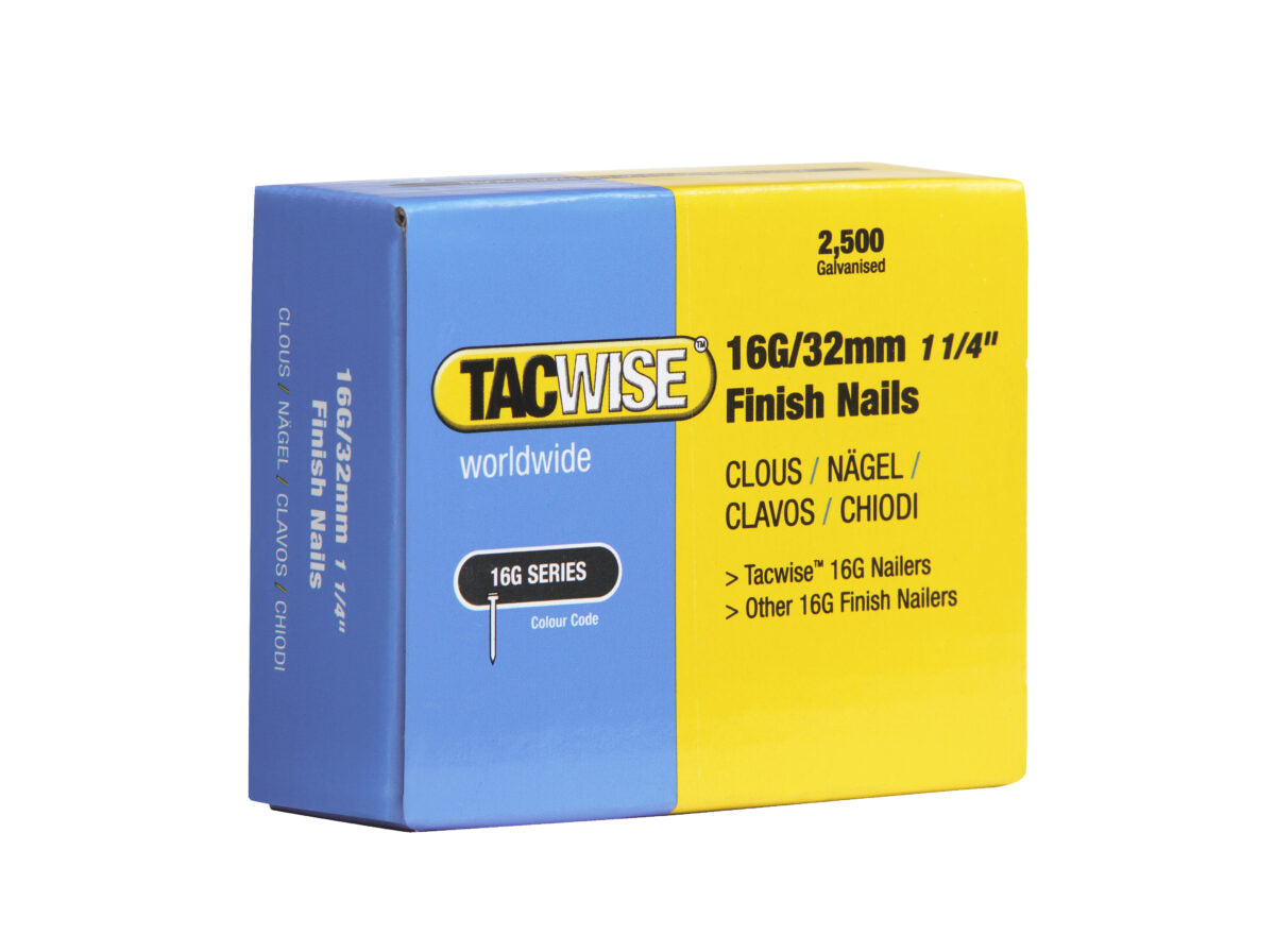 Tacwise 160 Series 16G Finish Nails pack