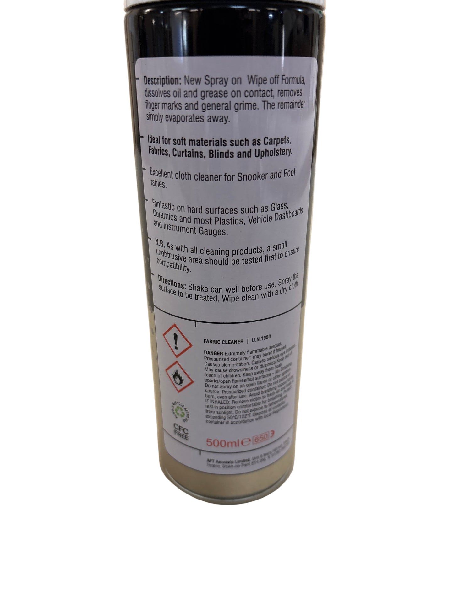Fabric Cleaner 500ml Aerosol
