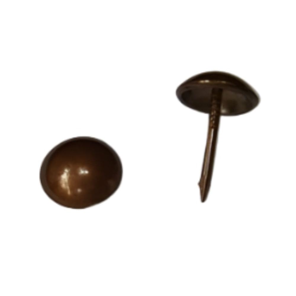 Black Barn Upholstery Supplies 10.5mm Head - 13mm Shank Upholstery Nails (1660) High Dome Nickel / 100 Nails