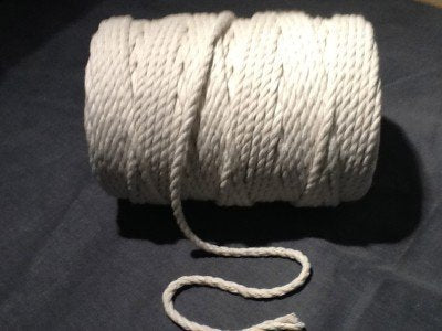 Black Barn Upholstery Supplies Cotton Piping Cord 1kg Spools - 4.5mm - Natural