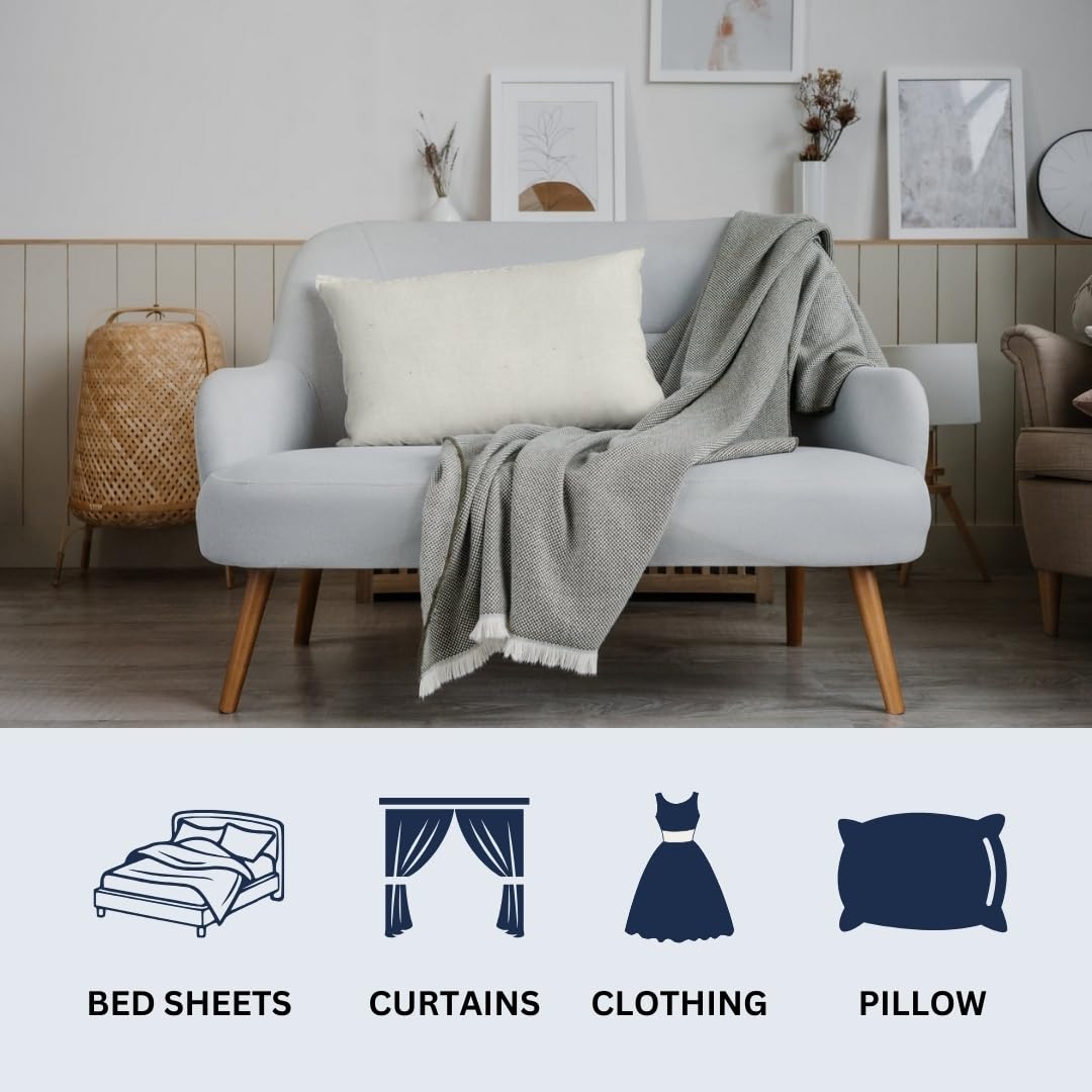 Calico 100% unbleached Cotton Fabric - 150cm wide medium weight cream colour - sold by the metre