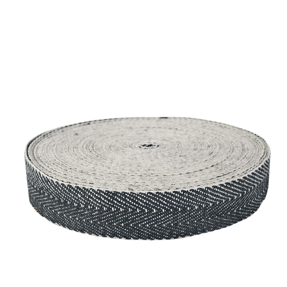Foam & Upholstery Warehouse Black & White Herringbone Webbing, Upholstery Webbing 2" Wide X 5 Mtr Roll