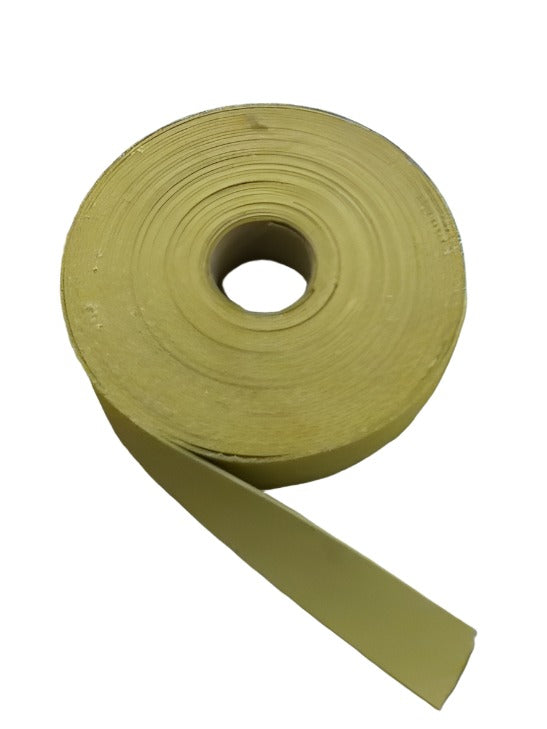 Pirelli Rubber Webbing 1st Quality - 10% strech Beige 38mm - Black Barn Upholstery Supplies