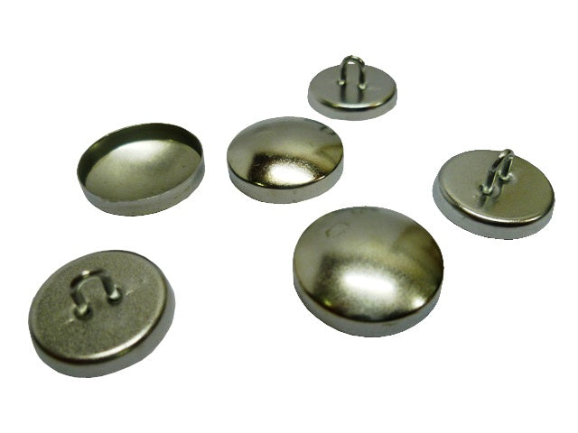 Backs and Wire Eye Shell Buttons packs of 144 for C . S. Osborne Button Presses - Black Barn Upholstery Supplies