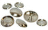 Easy Cover Buttons - Nickel on Brass - Black Barn Upholstery Supplies