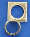 Brass Rims/Embellishers for Solid Brass Castors (Square or Round) - Black Barn Upholstery Supplies