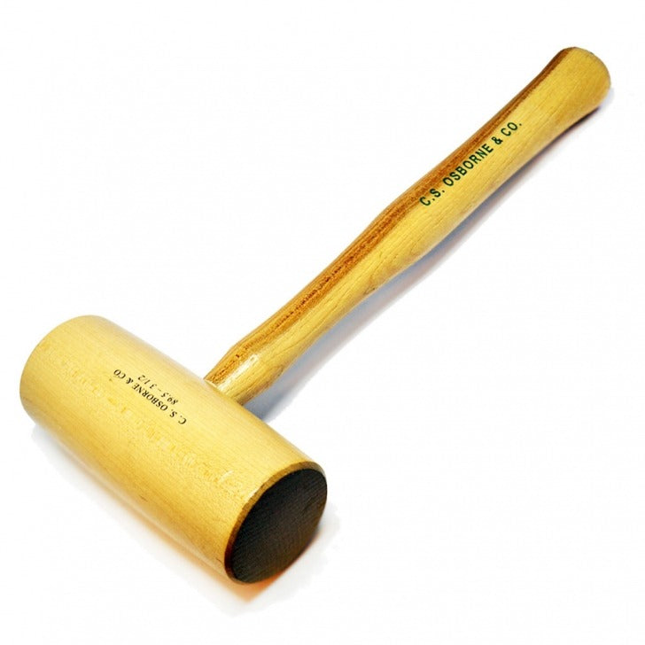 12oz Barrel Shaped Hickory Mallet #89.5 - Black Barn Upholstery Supplies