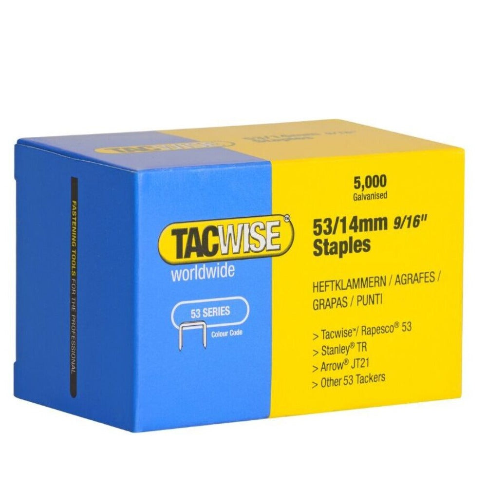 Type 53 Heavy Duty Galvanised Staples, Pack of 5000
