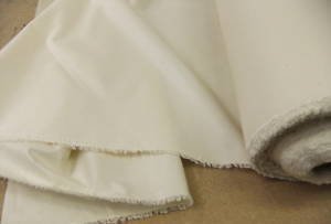 Cream Feather Proof Cambric Cotton Fabric - per metre