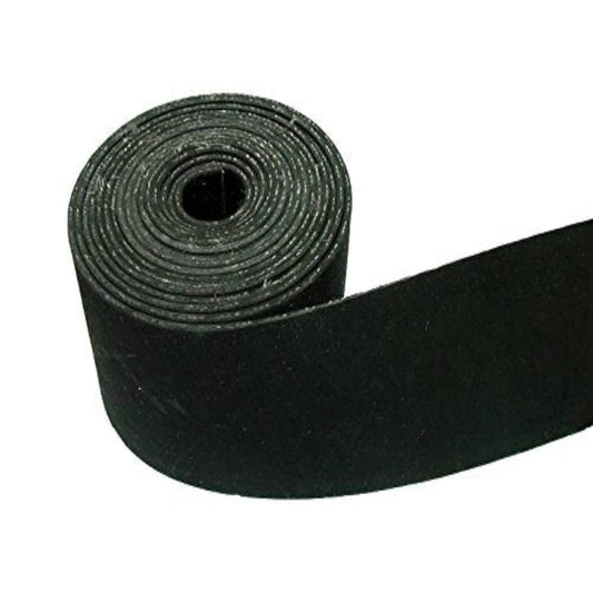 Black Barn Upholstery Supplies Rubber Webbing 1st Quality - 10% Stretch Black 51mm 2m Length