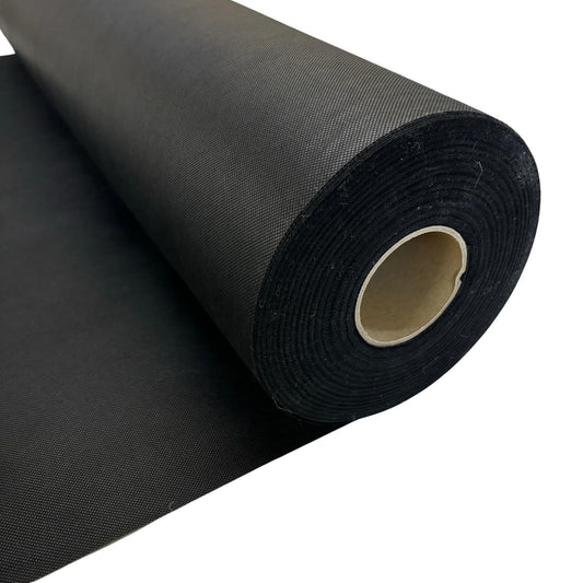 Black Barn Upholstery Supplies Black Synthetic Bottom Cloth Dipryl 39" / 2m Length
