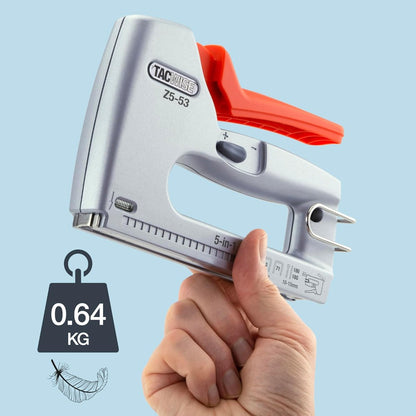 Tacwise 1748 Z5-53 Heavy Duty 5-in-1 Metal Staple/Nail Gun, Uses Type 13, 53 and 71 Staples, Type 18G Nails and 180 Headless Pins…