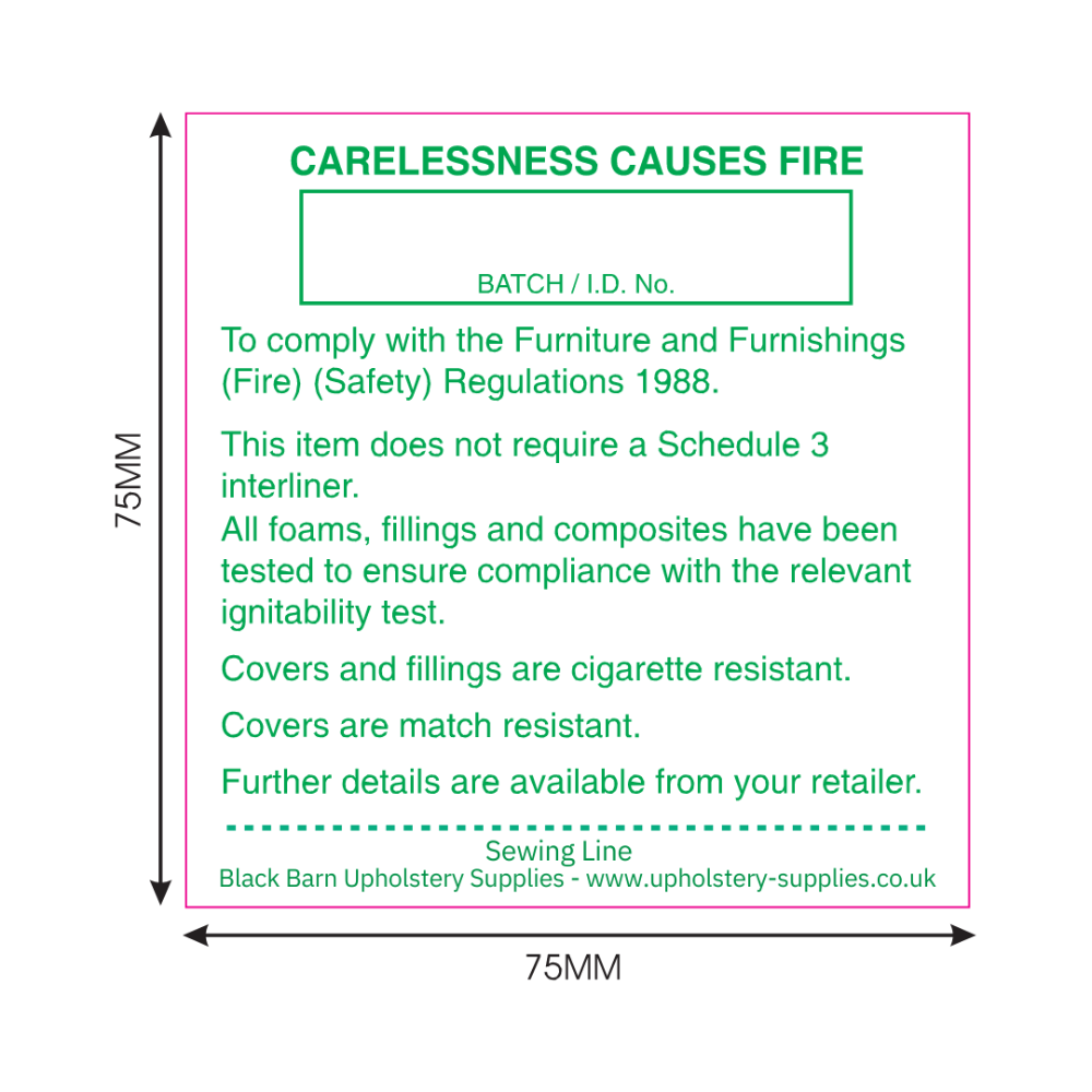 GREEN SELF-ADHESIVE labels All F/R
