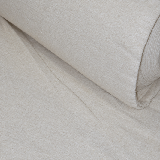 Schedule 3 Barrier Interliner – Woolguard Natural Woolmix FR Upholstery Lining, 137cm Wide