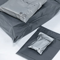 Grey polythene mailing bags