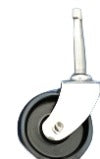 Black Nylon Wheel Castor 41mm (1 5/8") - Black Barn Upholstery Supplies