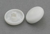 Easy Cover Buttons - White Plastic - Black Barn Upholstery Supplies
