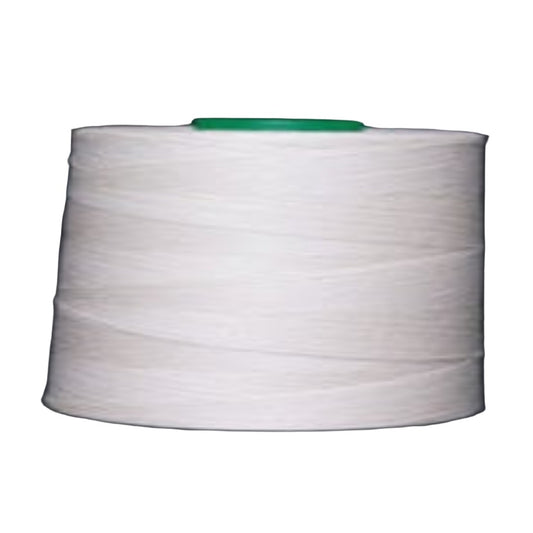 7000m Cob of M75 Overlocking Thread 100 Polyester-Cotton Corespun Upholstery Unbleached - Black Barn Upholstery Supplies