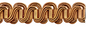 15mm Scroll Gimp 40A per metre - Black Barn Upholstery Supplies
