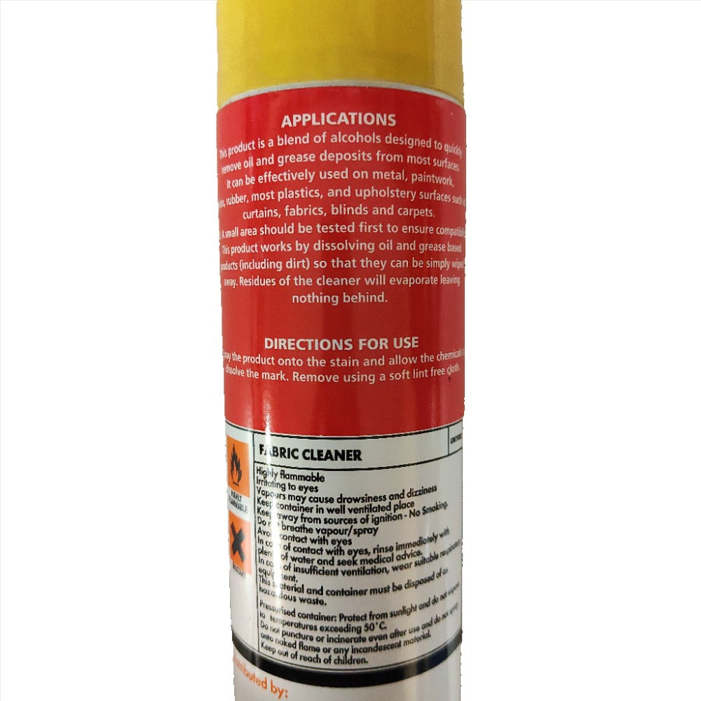 Fabric Cleaner 500ml Aerosol - Black Barn Upholstery Supplies