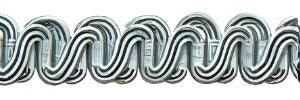 15mm Scroll Gimp 40A per metre - Black Barn Upholstery Supplies