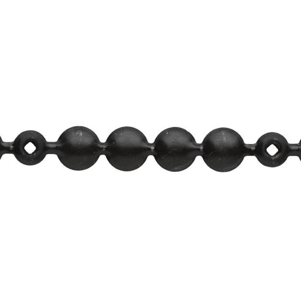 9.5mm Head Upholstery Nail Strip (100 1/3) Low Dome - Black Barn Upholstery Supplies