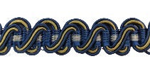 15mm Scroll Gimp 40A per metre - Black Barn Upholstery Supplies
