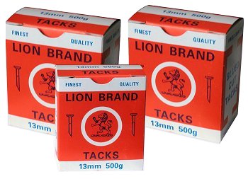 Lion Brand Blued Cut Tacks - Black Barn Upholstery Supplies