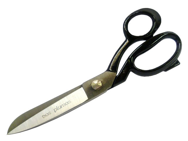 Dos Plumas Tailors Shears with Polished Blades - Black Barn Upholstery Supplies