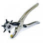 C.S. Osborne No. 223 Nickel Plated Revolving Punch Pliers - Black Barn Upholstery Supplies