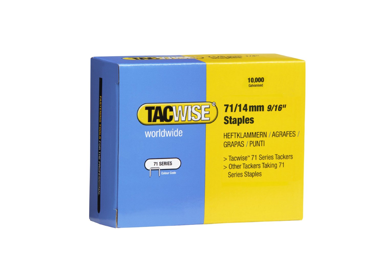 Tacwise 71 Series Staples 20,000 Box - Black Barn Upholstery Supplies