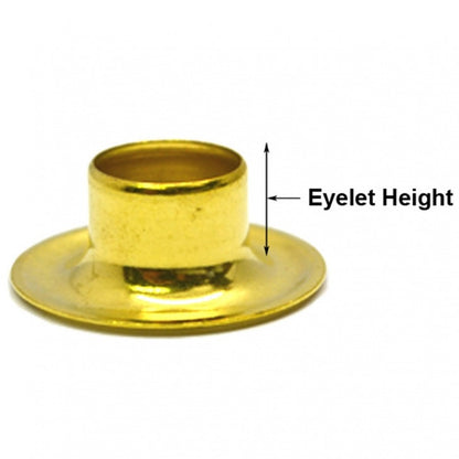 Solid Brass Sail Eyelets/Grommets - Black Barn Upholstery Supplies