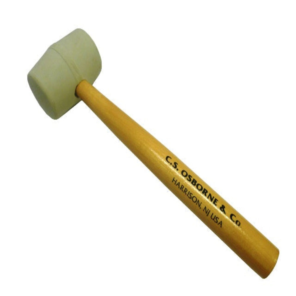 13oz White Rubber Mallet - Black Barn Upholstery Supplies